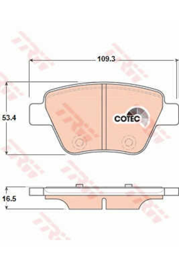 Σετ τακάκια, δισκόφρενα GDB1841 - 1