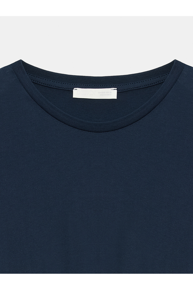 3683 Basic T-Shirt-K.Lacivert - 7
