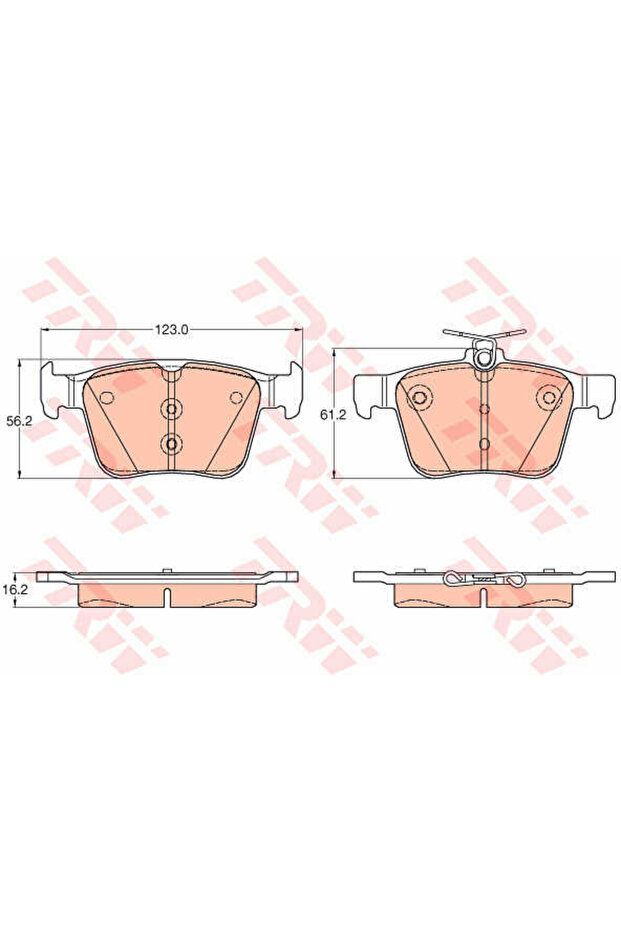 Σετ τακάκια, δισκόφρενα GDB1957 - 1