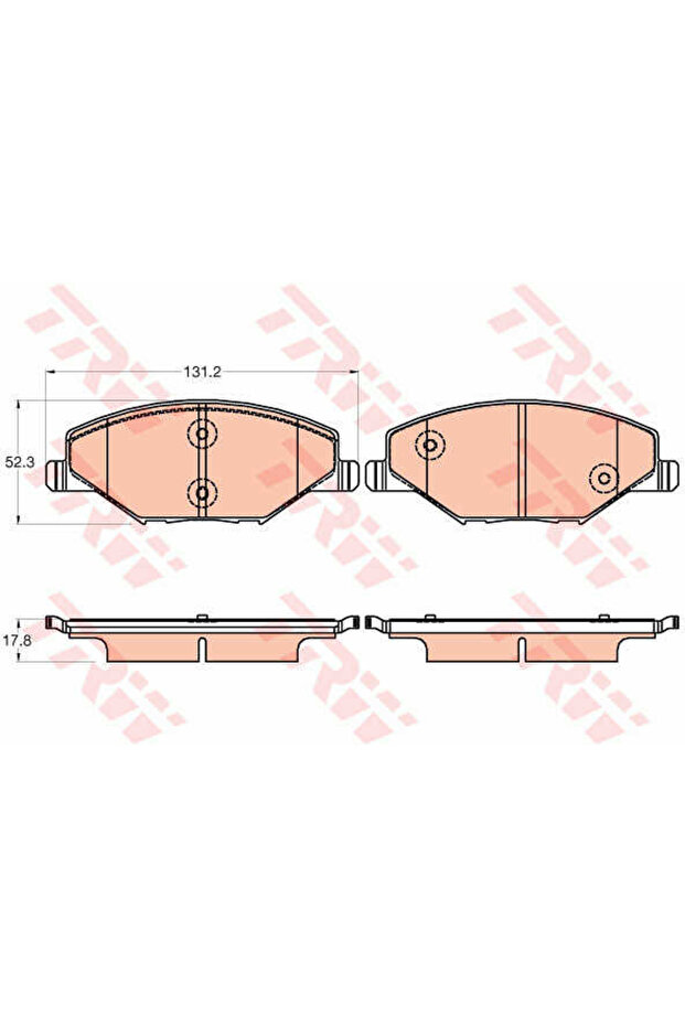 Σετ τακάκια, δισκόφρενα GDB2027 - 1
