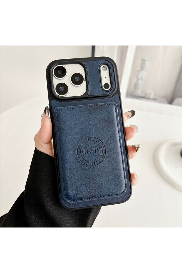 iPhone 11 (6.1 Inch) Compatible Card Holder Wallet Stand Magnetic Leather Case