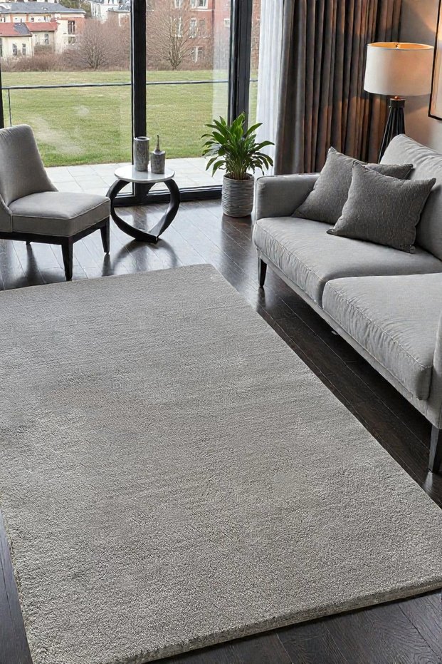 Plush Post Carpet Soft Textured Modern Living Room Living Room Children's Room Hall & Entrance Carpet