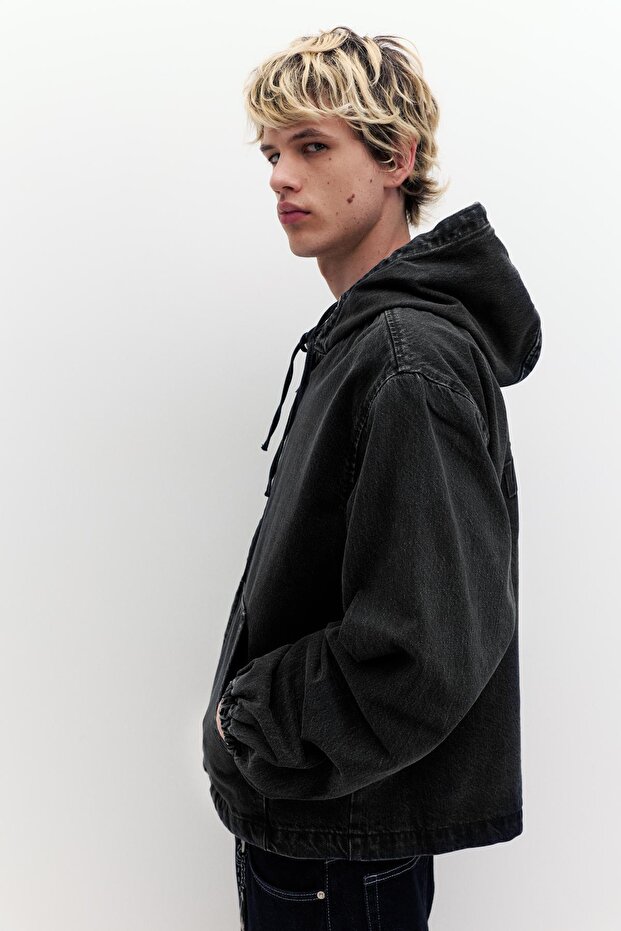 STWD fermuarlı kapüşonlu sweatshirt - 4