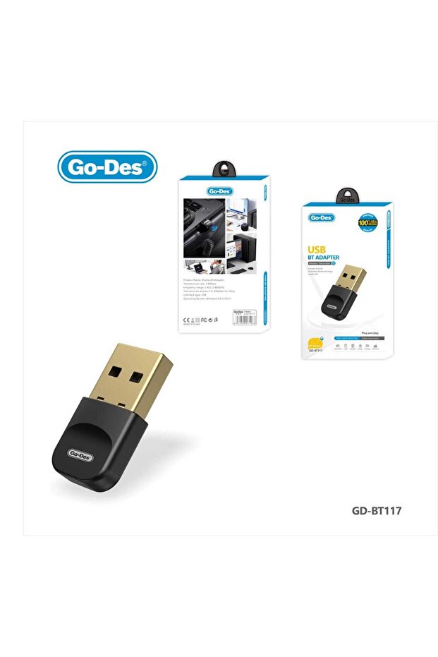 محول بلوتوث 5.3 USB لاسلكي لأجهزة الكمبيوتر واللابتوب سهل الاستخدام مدى نقل يصل إلى 30 مترًا