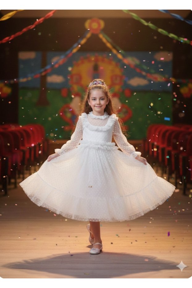 Seasonal Festive Dress for Girls, Show Invitation Wedding Dresses