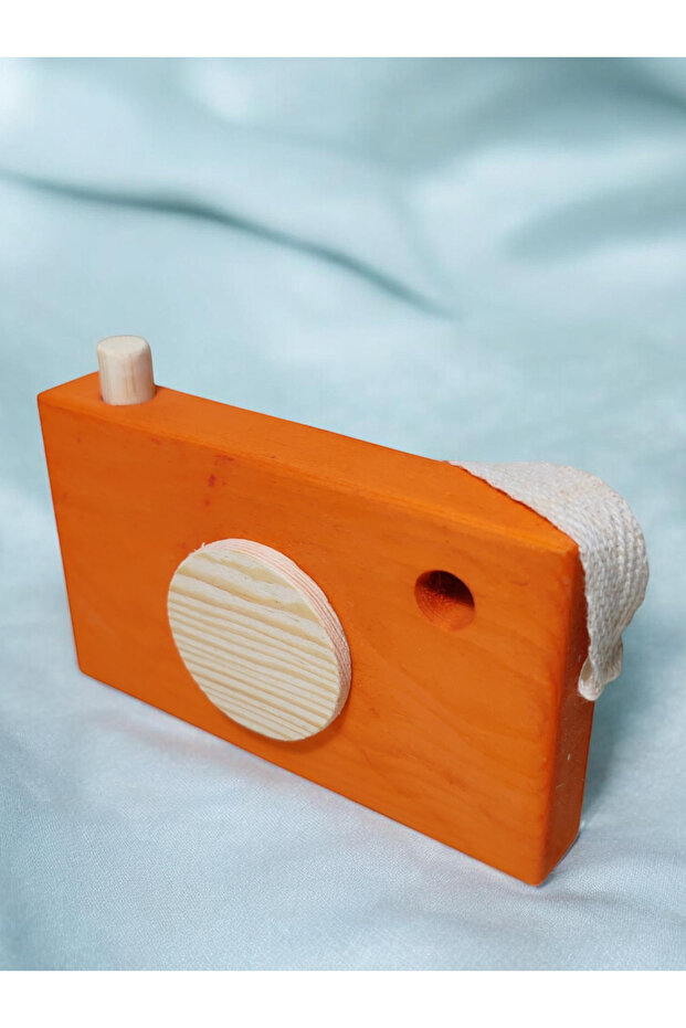 Wooden Toy Camera Natural Handmade Toy