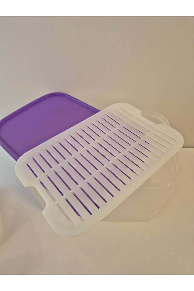 حاوية تخزين معيارية مكونة من قطعتين بحجم كبير مع شبكة - 3