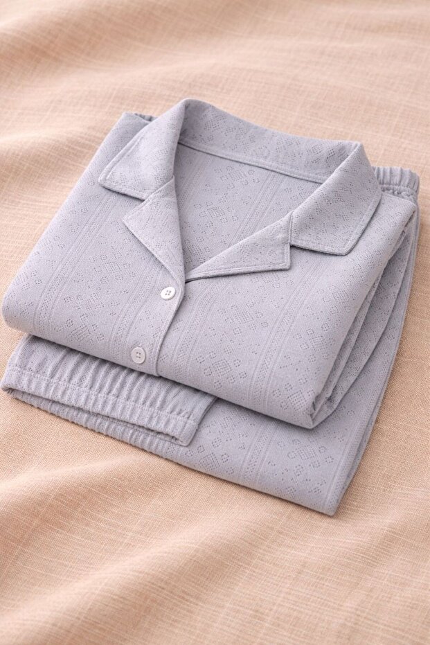 طقم بيجامة سوفت بريز مزخرفة - 2