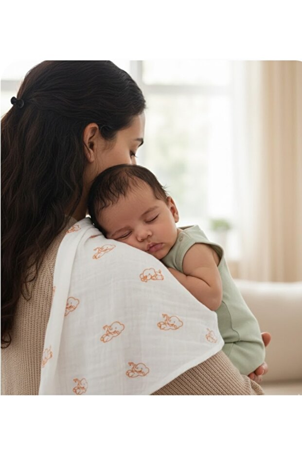 8 Pack Single Layer Muslin Mother Baby Shoulder Wipes 50X50 cm