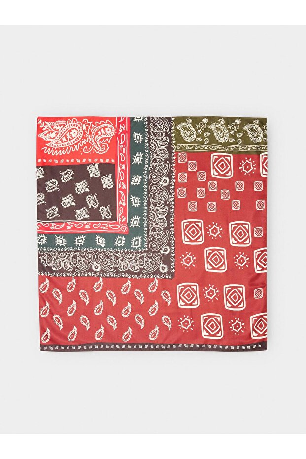 Kadın Desenli Fular - 3