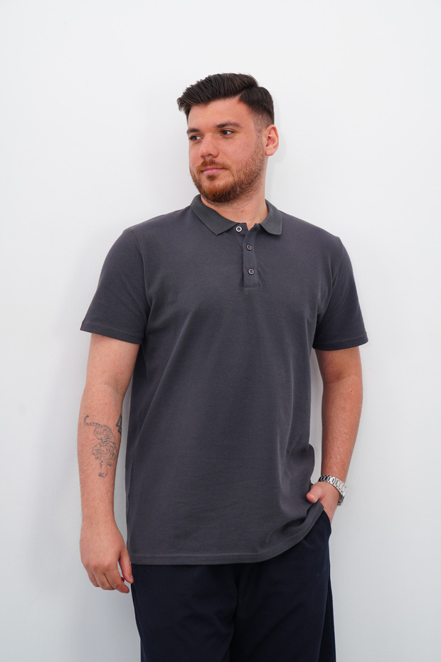 Polo Collar Short Sleeve - Smoked