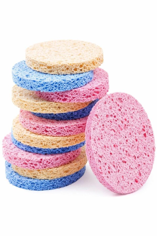 2-Pack Facial Cleansing Sponge Skin Cleansing and Gentle Exfoliating Sponge Pore Refining