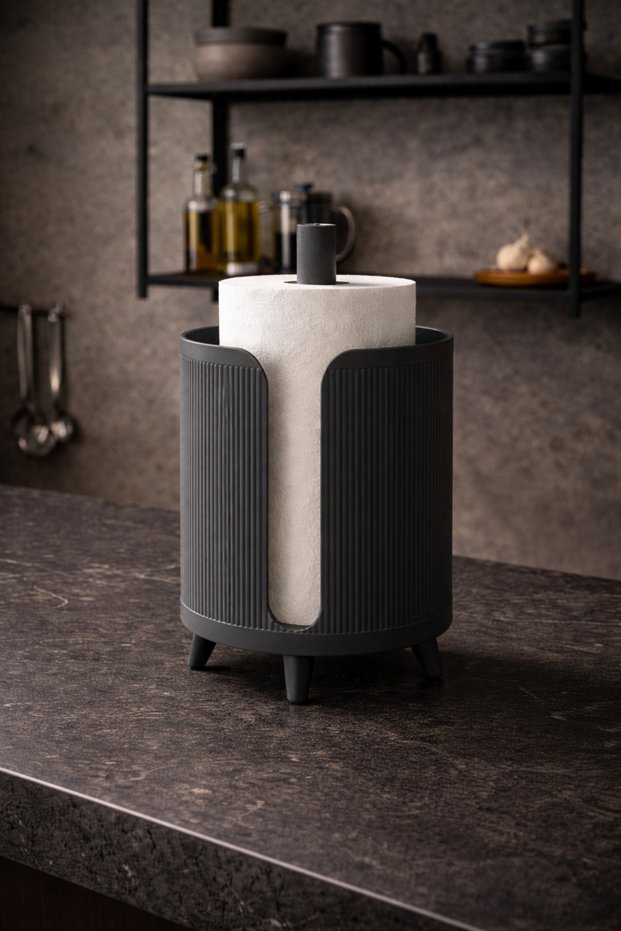 Nordic Loft Paper Towel Holder – Modern Freestanding Kitchen Towel Stand