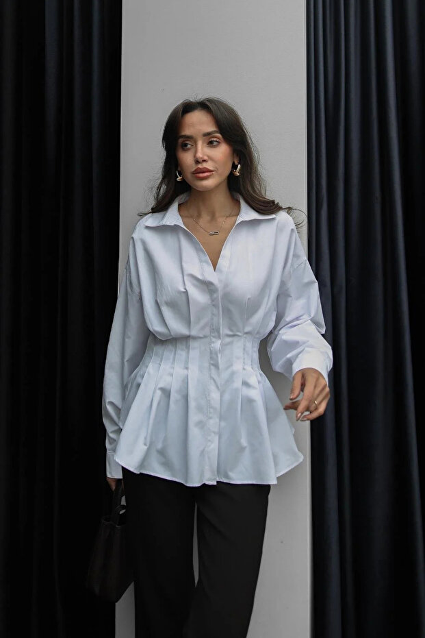 Beli Drapeli Gömlek - 3