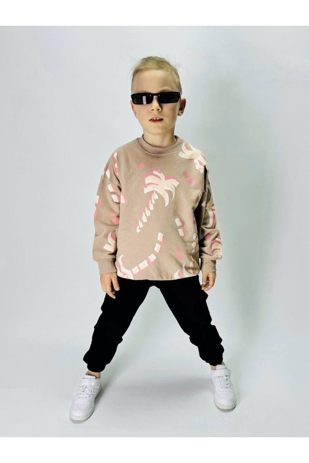 Children's Daily Sports 2 Yarn Combed Cotton Suit Trend Design Seasonal Combination-Jlb-097