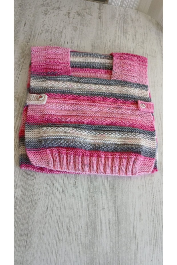 El Örmesi Kız Çocuk Süveter - 1