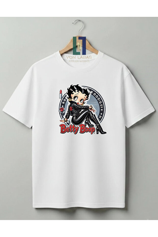 Betty Boop Designed 100% Cotton Unisex High Print Quality T-Shirt