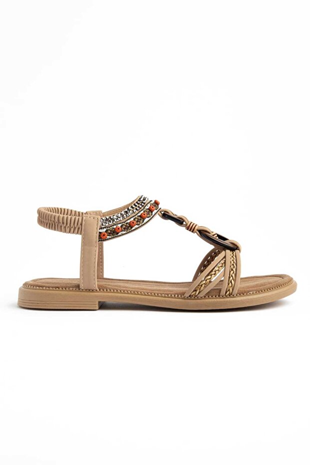 Rio Knitted Strap Stone Women's Sandals