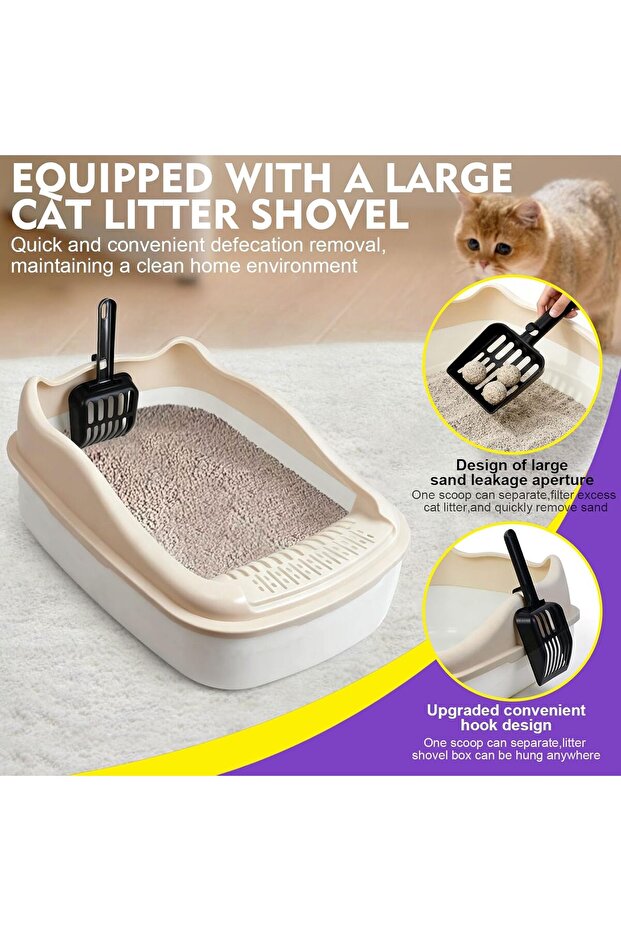 SKY-TOUCH Cat Litter Tray Box - 5