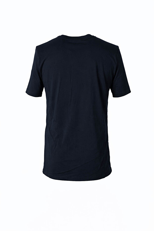 Decolteu O, albastru marin, pentru bărbați tricou 100-03 - 3