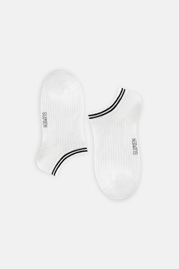 Color Stripe Sneaker Çorap - 1