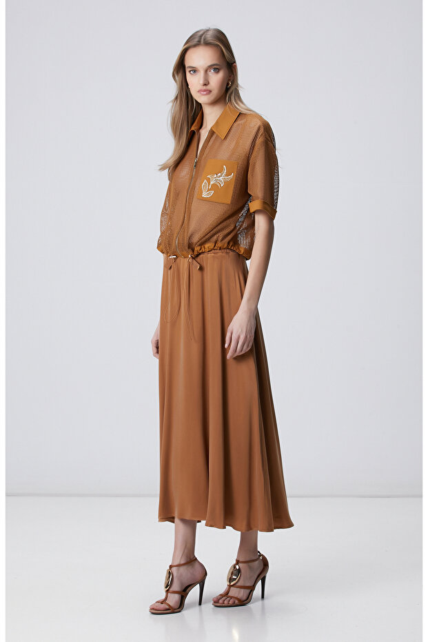 Tarçın File Ceket - 3