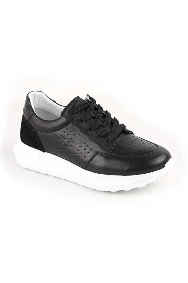 L10.2255 Genuine Leather Printed Ultra Light Thick Eva Sole Women's Casual Sneaker