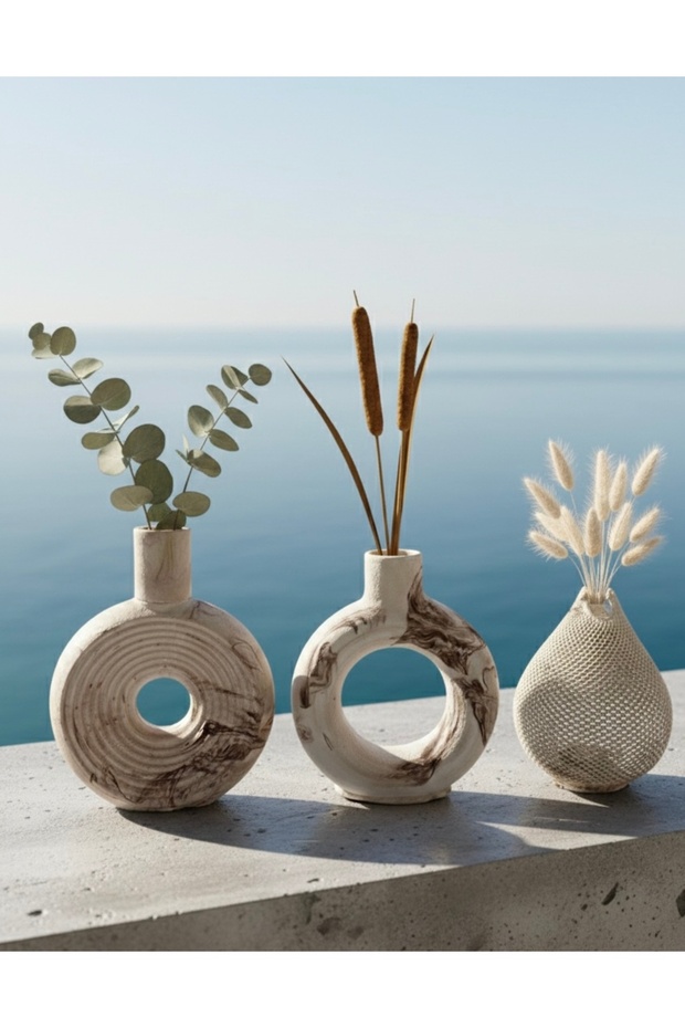 3 Lü Damla Vazo set - 2