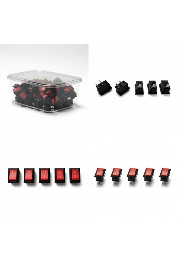 Open-Close Switch Button Snap Set of 100 - 2