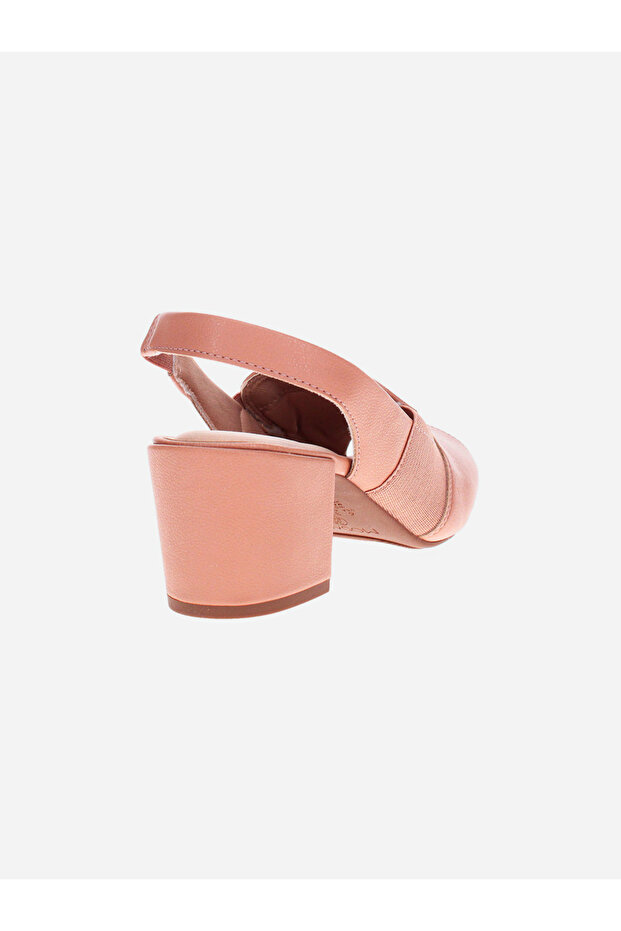 حذاء حذاء بكعب عريض عريض مفتوح من الأمام - 3