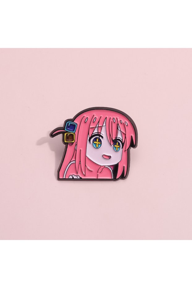 01 BOCCHI THE ROCK Anime Cosplay Brooches Cute Character Pins Clothing Backpack Lapel Badges Fashion