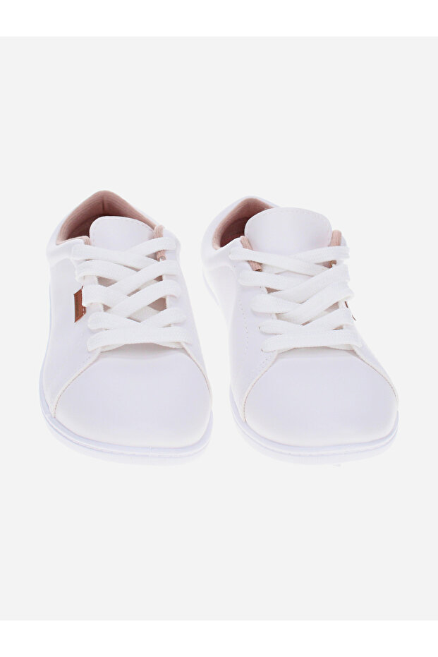 حذاء مسطح دانتيل ومقدمة مدببة - 4