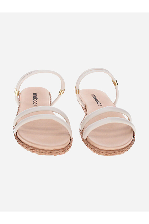 Strappy Open Toe Flat Sandals - 4