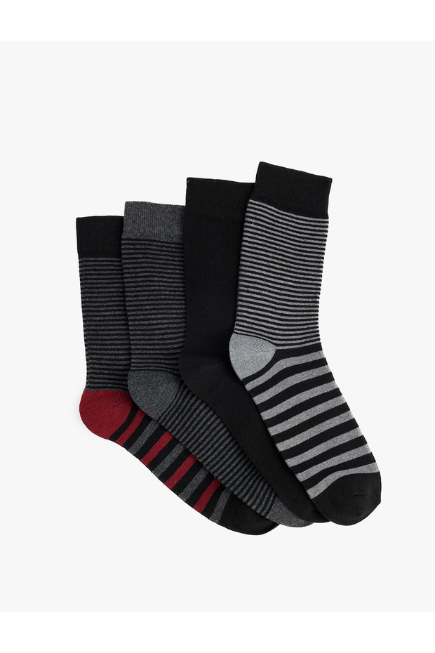 Set of 4 Striped Socks