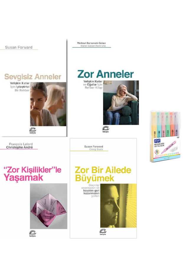 Mothers Without Love + Mothers with Difficult Personalities + Living with Difficult Personalities + in a Difficult Family 4 Books Pencil Set Hd