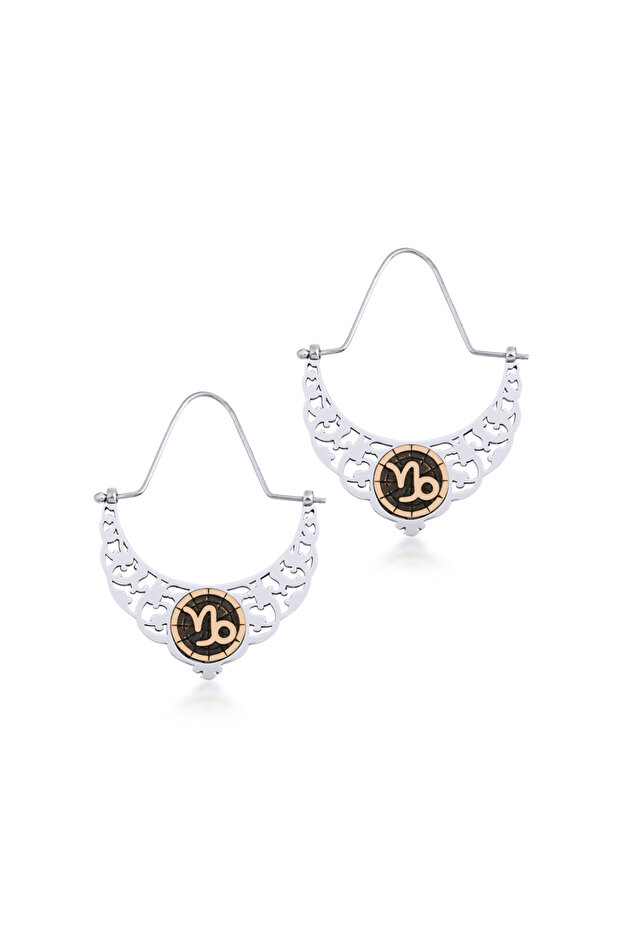 Capricorn Women's Silver Earrings