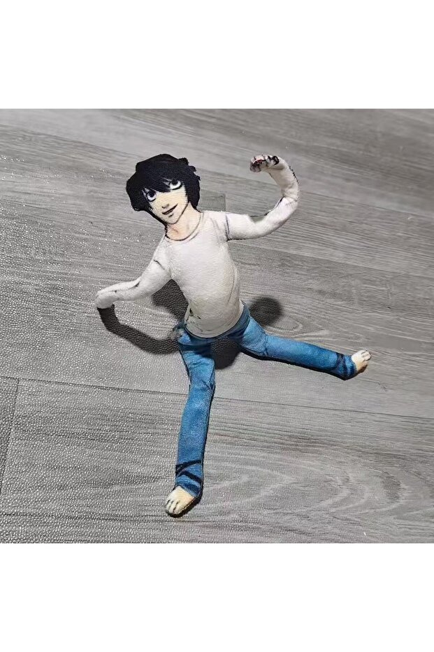weixiao Anime Death Note L.Lawliet Light Yagami Cosplay Doll Plush Stuffed Dolls Abstract Flexible