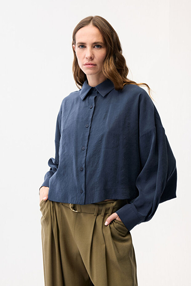 Geniş Kesim Gömlek - 1