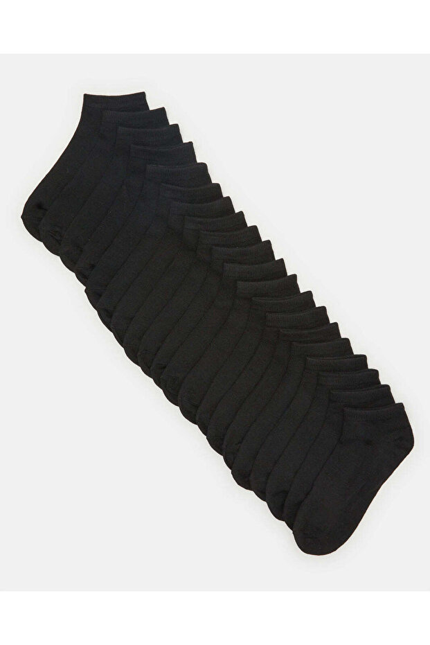 عبوة جوارب رجالية سوداء سادة (مجموعة متنوعة) - 1