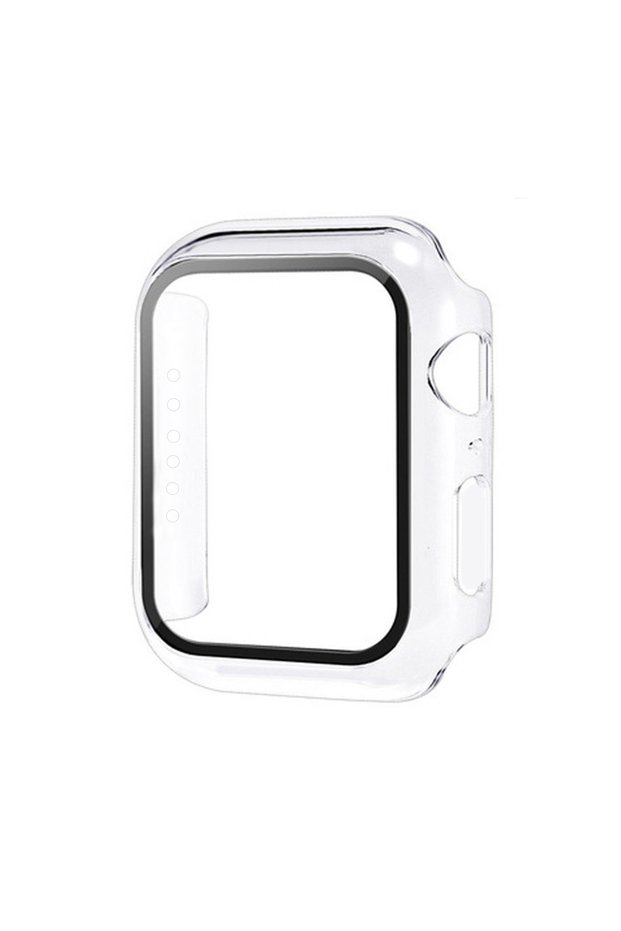40mm Transparent Tempered Glass+Cover for Watch 49mm 46mm 45mm 44mm 42mm 41mm 40mm 38mm PC Bumper S
