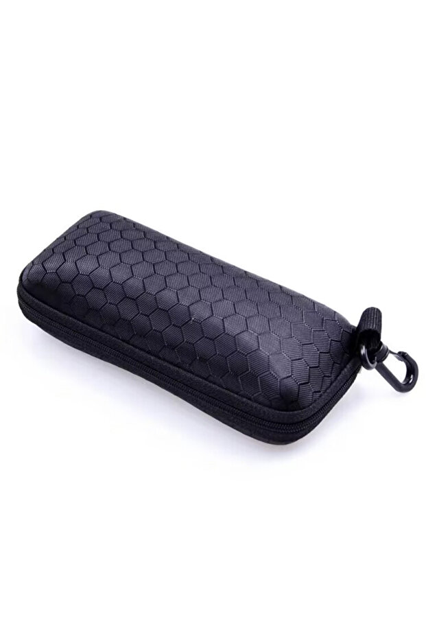 Black Honeycomb Glasses Case Storage Box Zipper Spectacle Case Sunglasses Case Black Sunglasses Zipp