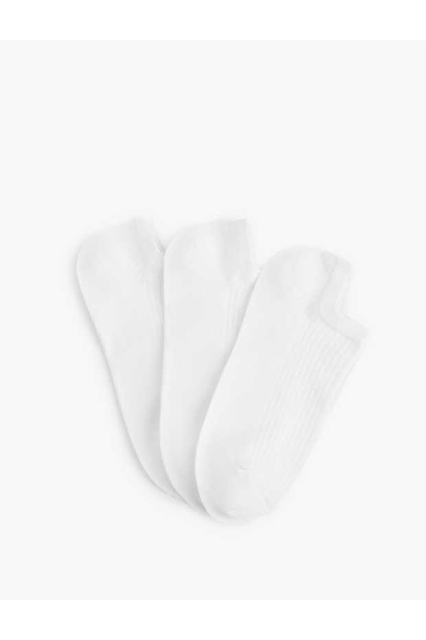 Set of 3 Basic Cotton Invisible Socks