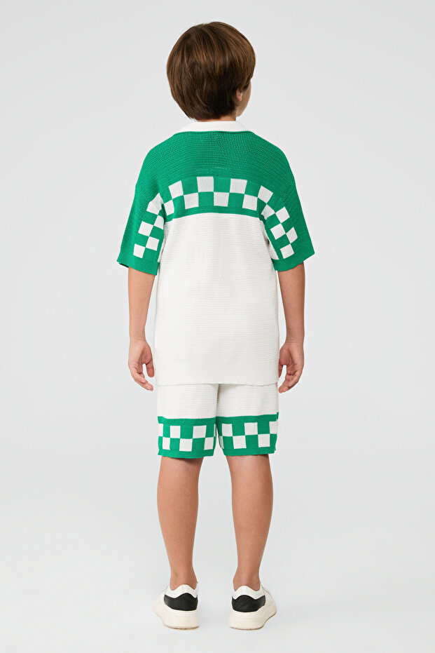 قميص منقوش للأولاد - 4