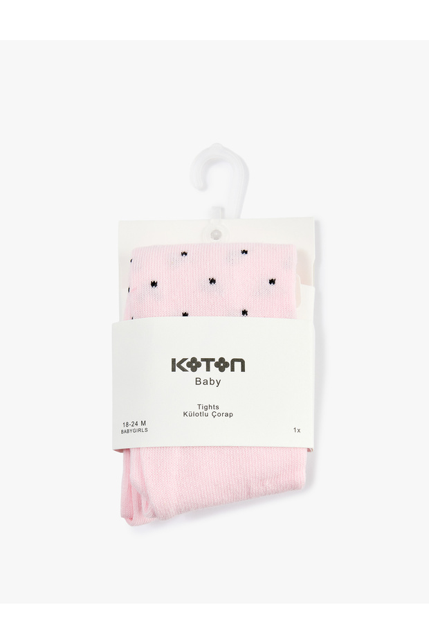 Cotton Polka Dot Pantyhose