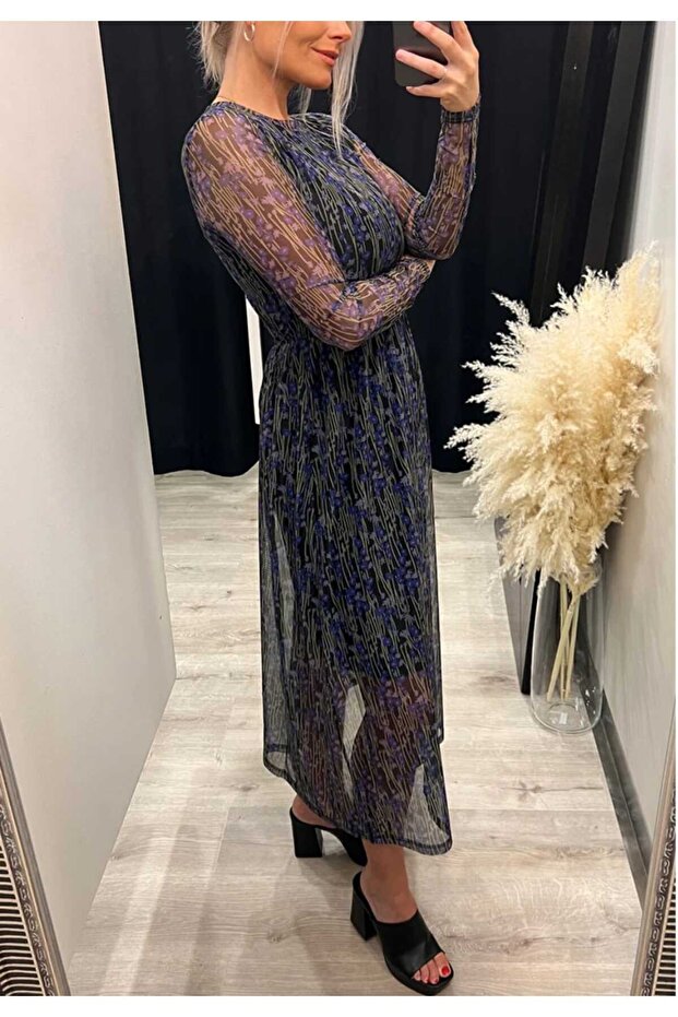 Rochie Loganberry Flower Print - 3