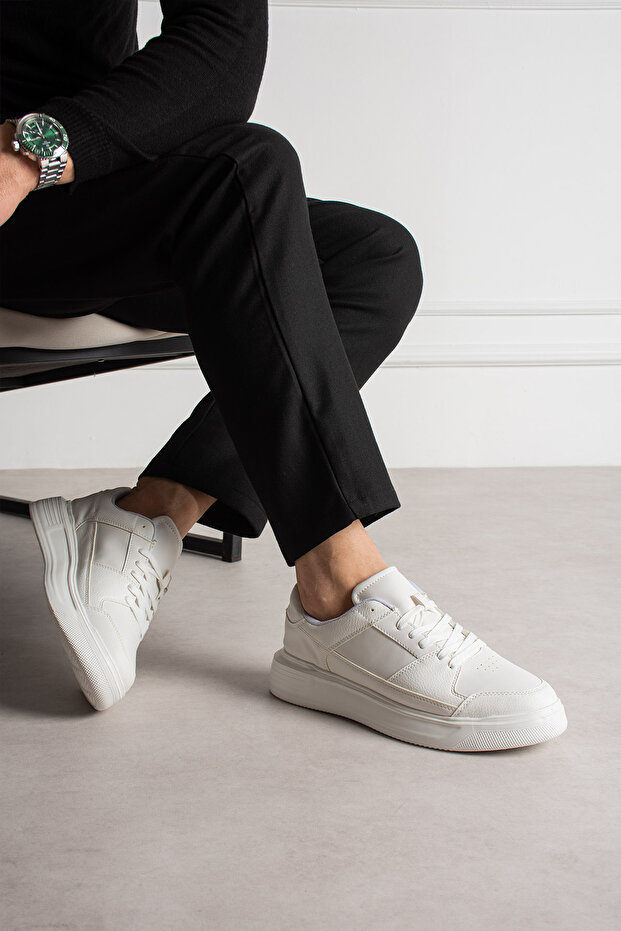 White Men's Sneaker Casual Casual Shoes