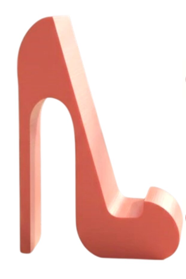 Pink High-Heeled Shoe Tabletop Mobile Phone Tablet Holder Stand Us-T002