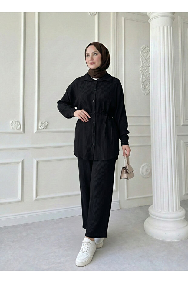 Pants Suit-Black - 1
