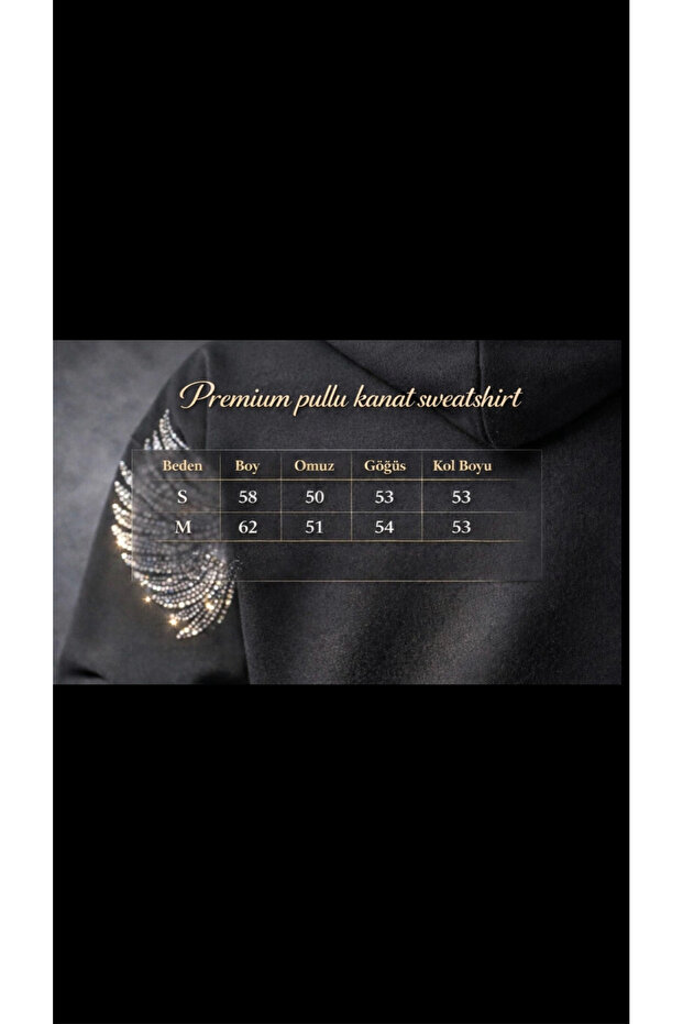 Premium pullu kanat sweatshirt - 3