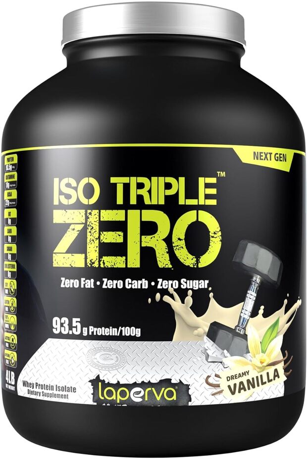Iso Triple Zero Next Generation Whey Protein, Dreamy Vanilla, 4 LB